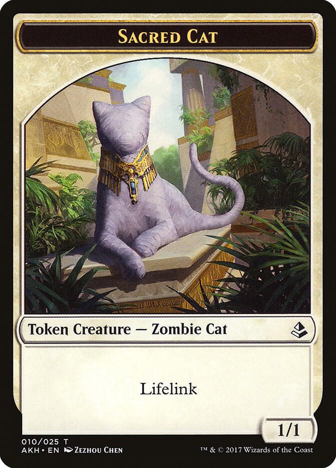 Sacred Cat Token (10) [Amonkhet]