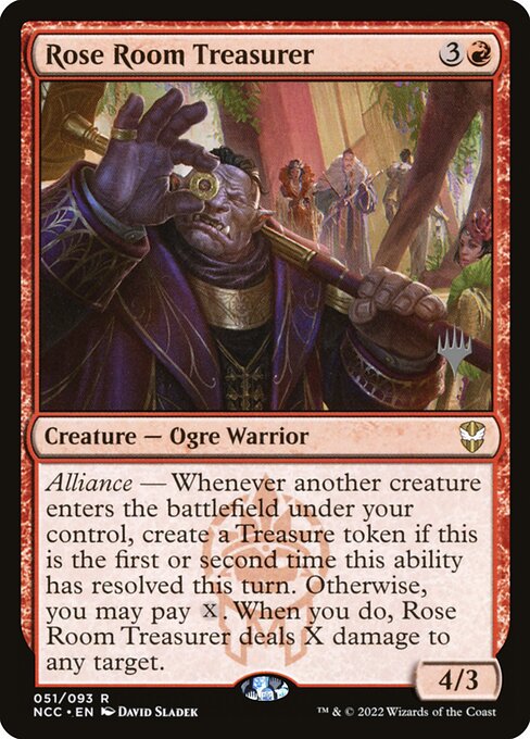 Rose Room Treasurer (51p) [New Capenna Commander Promos]