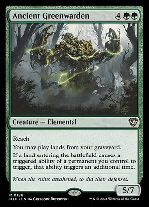 Ancient Greenwarden (186) [Outlaws of Thunder Junction Commander]