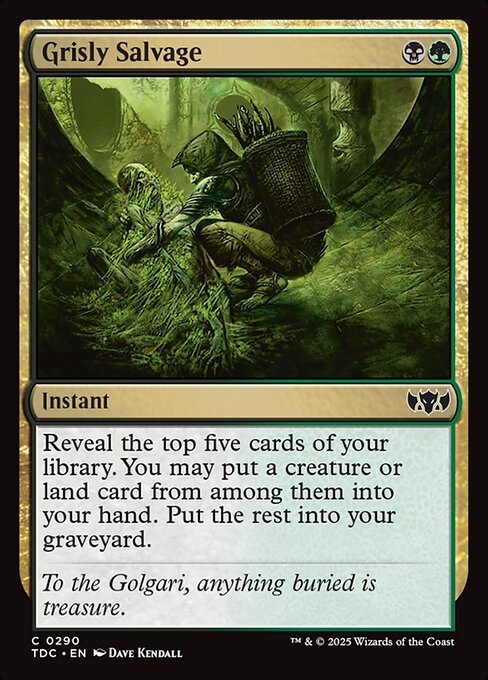 Grisly Salvage (290) [Tarkir: Dragonstorm Commander]