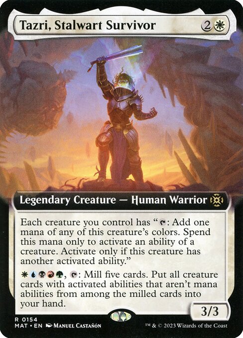 Tazri, Stalwart Survivor (154) [March of the Machine: The Aftermath] [Extended Art]
