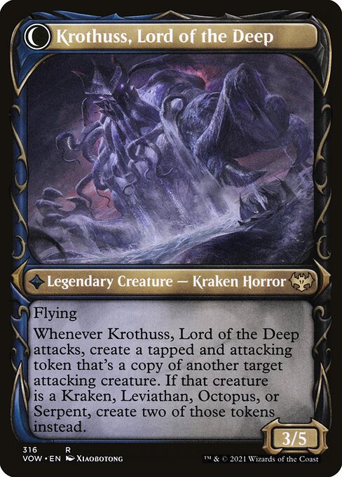 Runo Stromkirk // Krothuss, Lord of the Deep (316) [Innistrad: Crimson Vow] [Showcase] Reverse