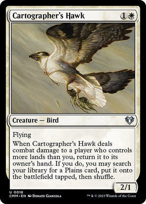 Cartographer's Hawk (18) [Commander Masters]