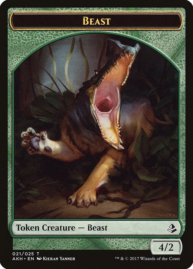 Beast Token (21) [Amonkhet]