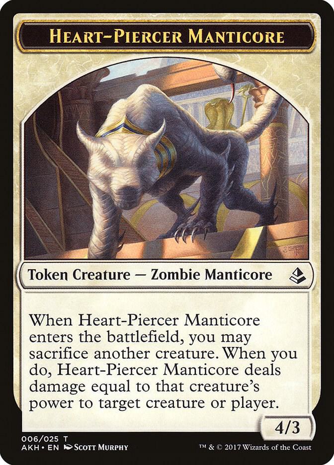 Heart-Piercer Manticore Token (6) [Amonkhet]