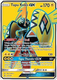 Tapu Koko GX (Full Art) (135/145) [SM Guardians Rising]