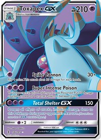 Toxapex GX (Full Art) (136/145) [SM Guardians Rising]