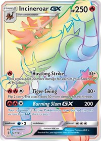 Incineroar GX (Secret) (147/145) [SM Guardians Rising]