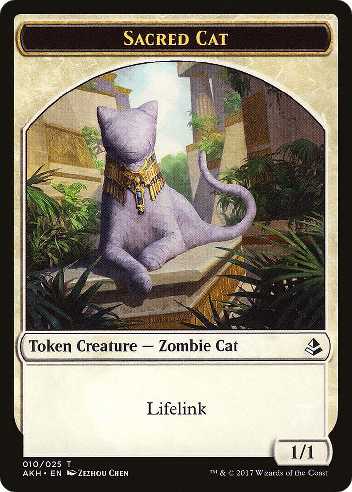 Sacred Cat // Insect Double-Sided Token (10 // 19) [Amonkhet]
