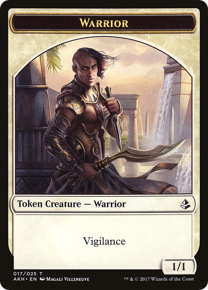 Warrior // Labyrinth Guardian Double-Sided Token (17 // 8) [Amonkhet]