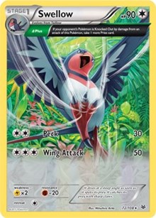 Swellow - 72/108 (XY Roaring Skies) (072/108) [Deck Exclusives]