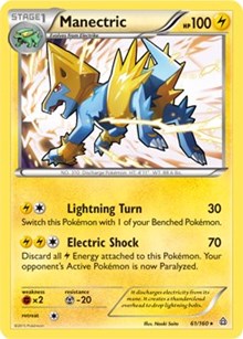 Manectric - 61/160 (XY Primal Clash) (061/160) [Deck Exclusives]
