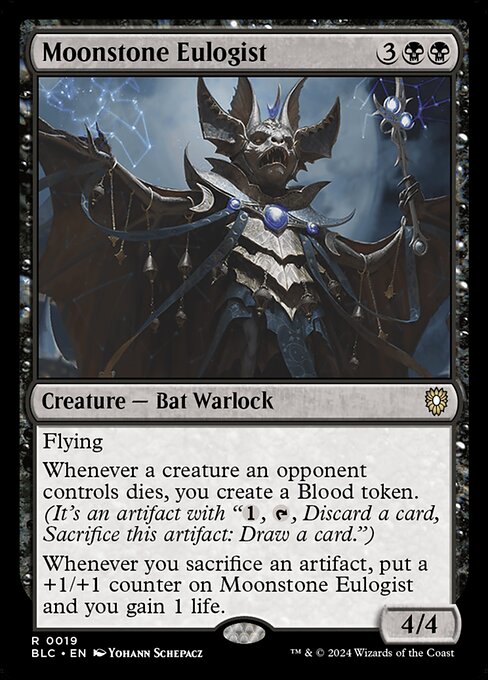 Moonstone Eulogist (19) [Bloomburrow Commander]