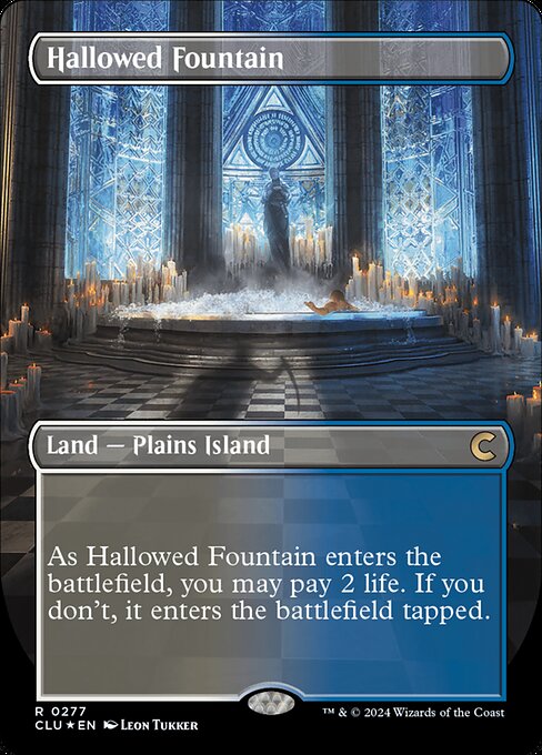 Hallowed Fountain (277) [Ravnica: Clue Edition] [Borderless]