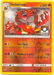 Incineroar - 26/149 (Pokemon League) (026/149) [League and Championship Cards]