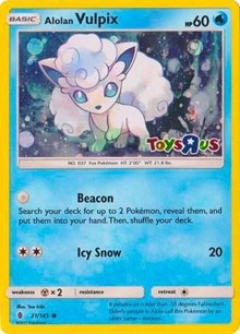 Alolan Vulpix - 21/145 (Toys R Us Promo) (021/145) [Miscellaneous Cards and Products]