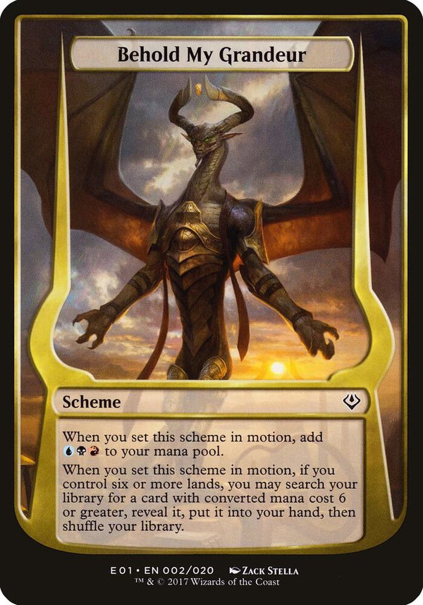 Behold My Grandeur (Archenemy: Nicol Bolas) (2) [Oversize Cards]
