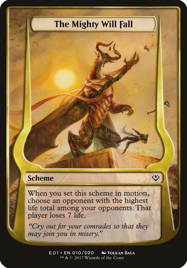 The Mighty Will Fall (Archenemy: Nicol Bolas) (15) [Oversize Cards]
