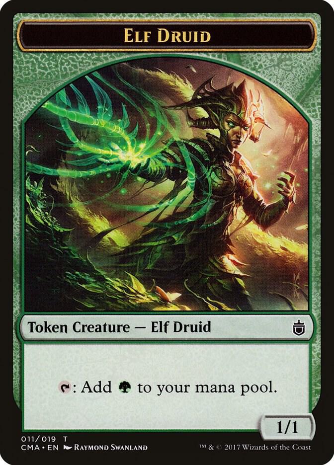 Elf Druid Token (011) [Commander Anthology]
