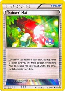 Trainers' Mail - 92a/108 (Holo) (092a/108) [Alternate Art Promos]