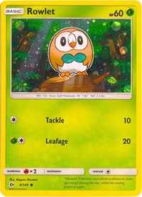Rowlet - 9/149 (Cosmos Holo) (009/149) [Miscellaneous Cards and Products]