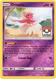 Oricorio - 55/145 (League Challenge) [4th Place] (055/045) [League and Championship Cards]
