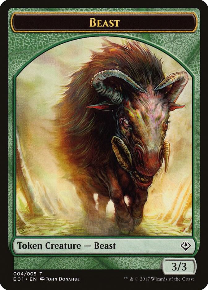 Beast (004) // Soldier Double-sided Token (4 // 1) [Archenemy: Nicol Bolas]