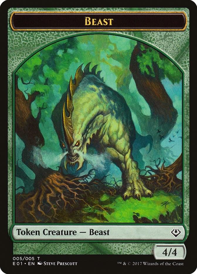 Beast (005) // Soldier Double-sided Token (5 // 1) [Archenemy: Nicol Bolas]
