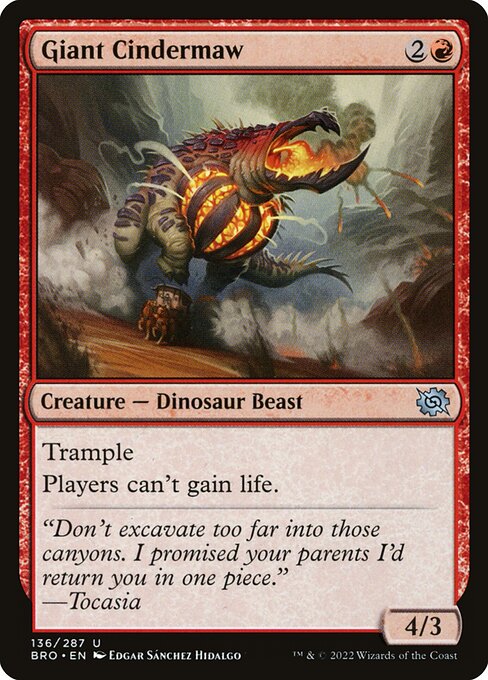 Giant Cindermaw (136) [The Brothers' War]