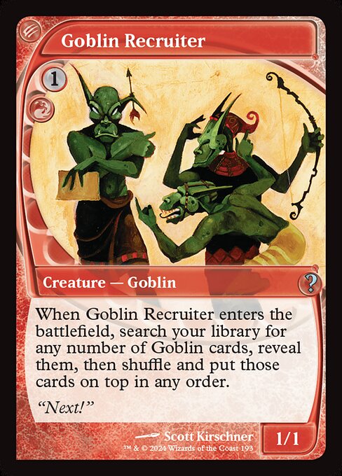 Goblin Recruiter (193) [Mystery Booster 2]
