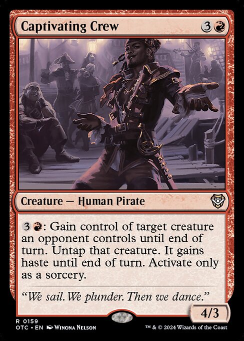 Captivating Crew (159) [Outlaws of Thunder Junction Commander]
