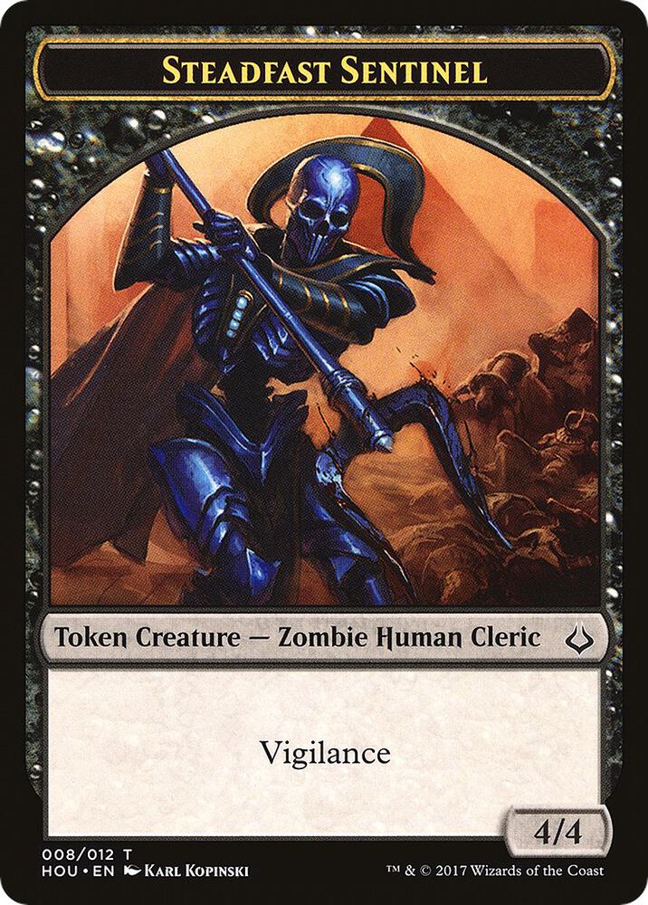 Steadfast Sentinel // Cat Double-Sided Token (8 // 16) [Hour of Devastation]