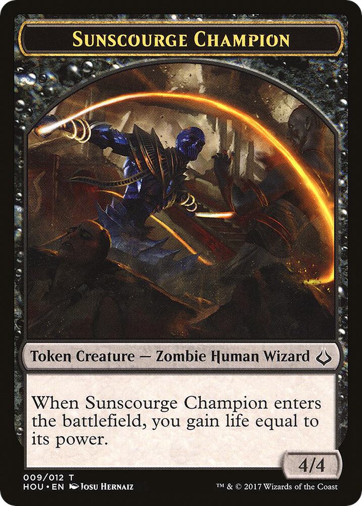 Sunscourge Champion // Cat Double-Sided Token (9 // 16) [Hour of Devastation]