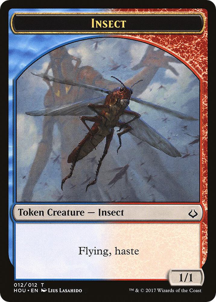 Insect // Warrior Double-Sided Token (12 // 17) [Hour of Devastation]