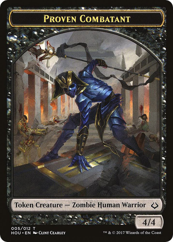 Proven Combatant // Zombie Double-Sided Token (5 // 20) [Hour of Devastation]