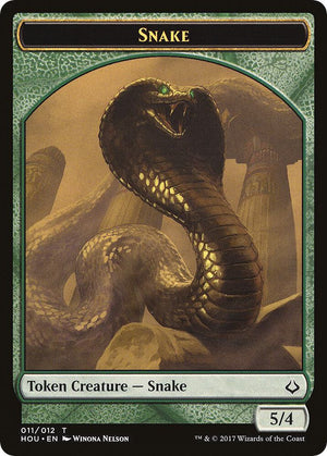 Snake // Zombie Double-Sided Token (11 // 20) [Hour of Devastation]