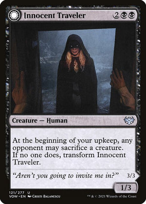 Innocent Traveler // Malicious Invader (121) [Innistrad: Crimson Vow]