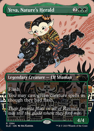 Yeva, Nature's Herald (1284) [Secret Lair Drop] [Borderless]