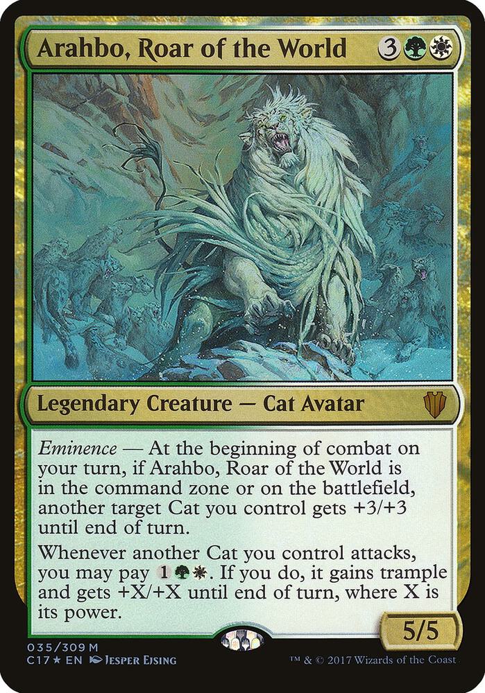 Arahbo, Roar of the World (Commander 2017) (35) [Oversize Cards]