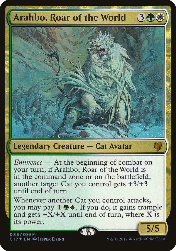 Arahbo, Roar of the World (Commander 2017) (35) [Oversize Cards]
