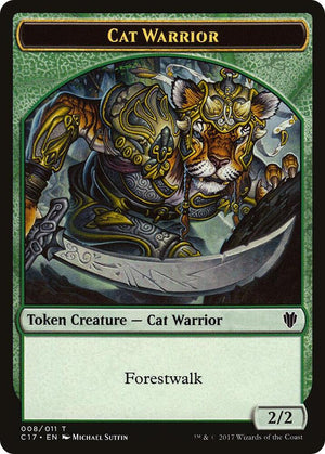 Cat Warrior // Rat Double-Sided Token (8 // 3) [Commander 2017]