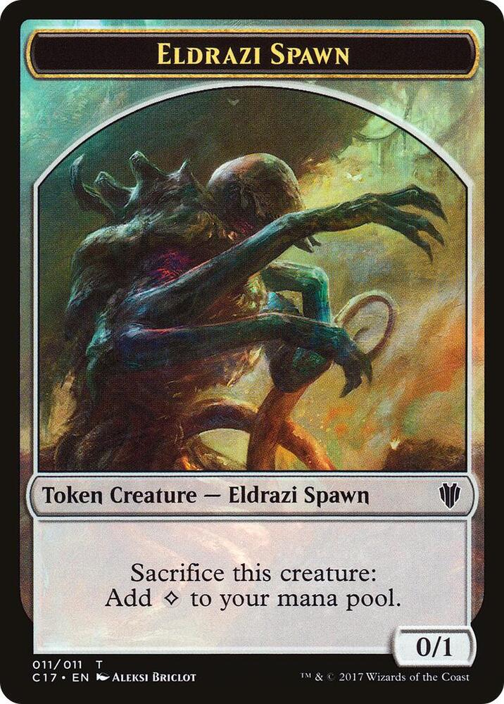 Eldrazi Spawn // Vampire Double-Sided Token (11 // 4) [Commander 2017]