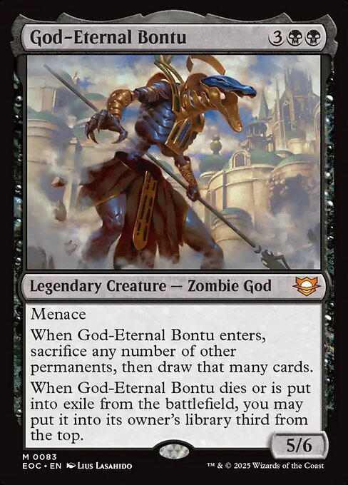 God-Eternal Bontu (83) [Edge of Eternities Commander]