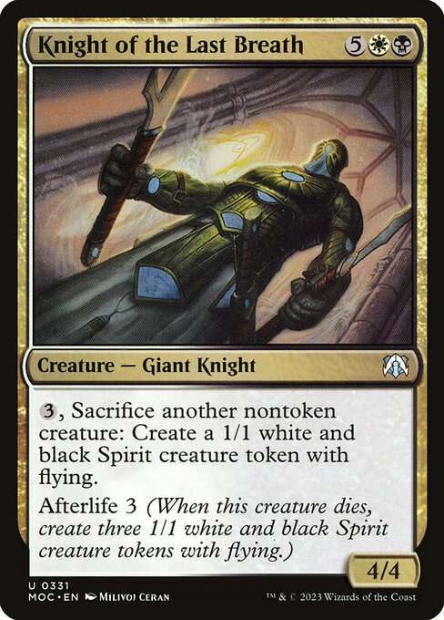 Knight of the Last Breath (331) [March of the Machine Commander]