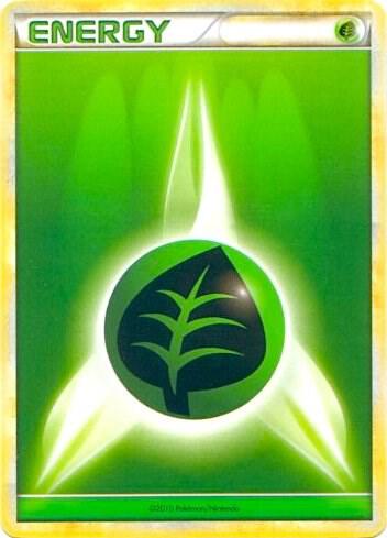 Grass Energy (2010 Unnumbered HGSS Style Non-Holo) [League and Championship Cards]