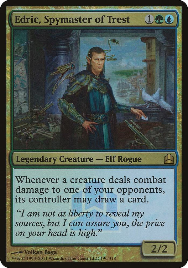 Edric, Spymaster of Trest (Commander Launch Promo) (196) [Oversize Cards]