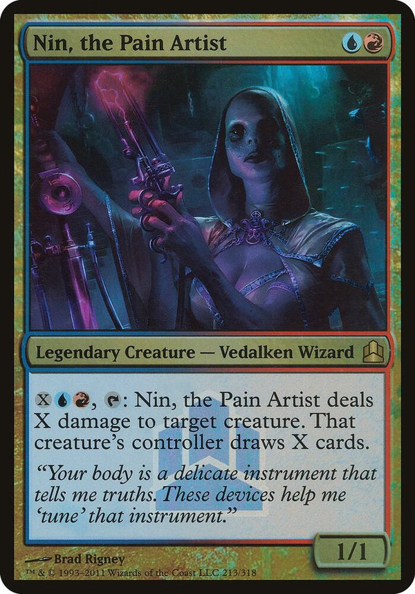 Nin, the Pain Artist (Commander Launch Promo) (213) [Oversize Cards]