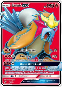 Entei GX (Full Art) (71/73) [Shining Legends]
