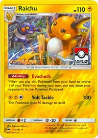 Raichu - 41/147 (League Challenge) [3rd Place] (041/147) [League and Championship Cards]