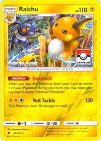 Raichu - 41/147 (League Challenge) [2nd Place] (041/147) [League and Championship Cards]
